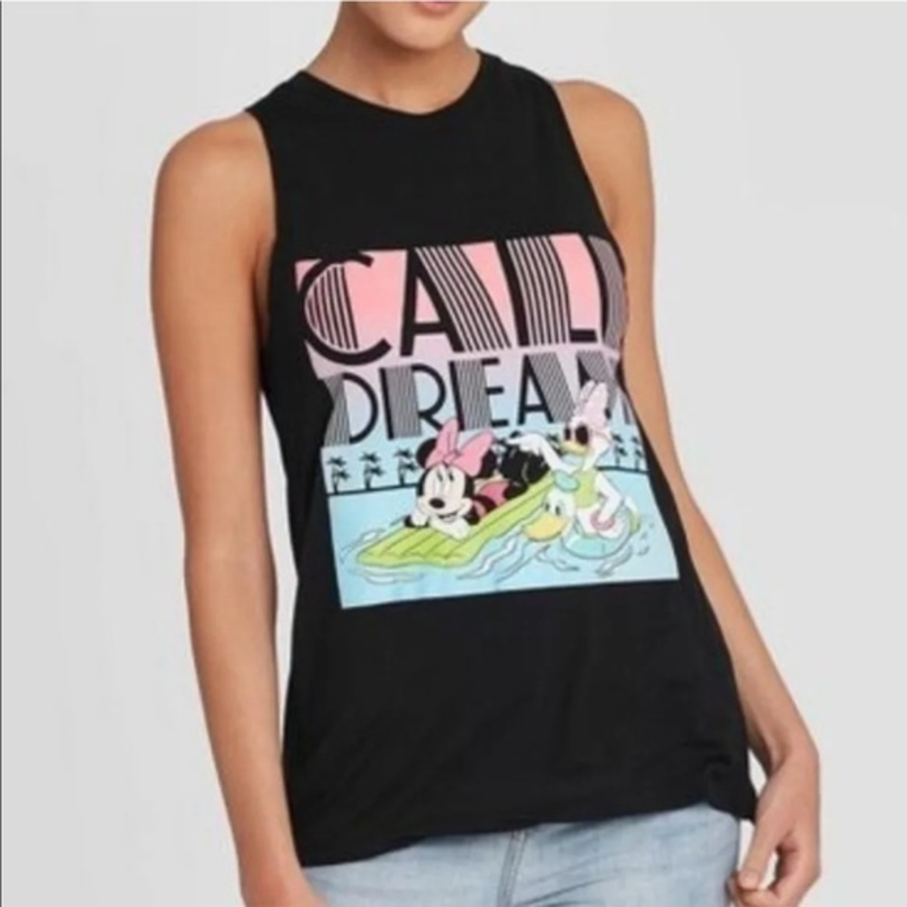 DISNEY Cali Dream Minnie & Daisy Cali Dream graphic tank NWT size large